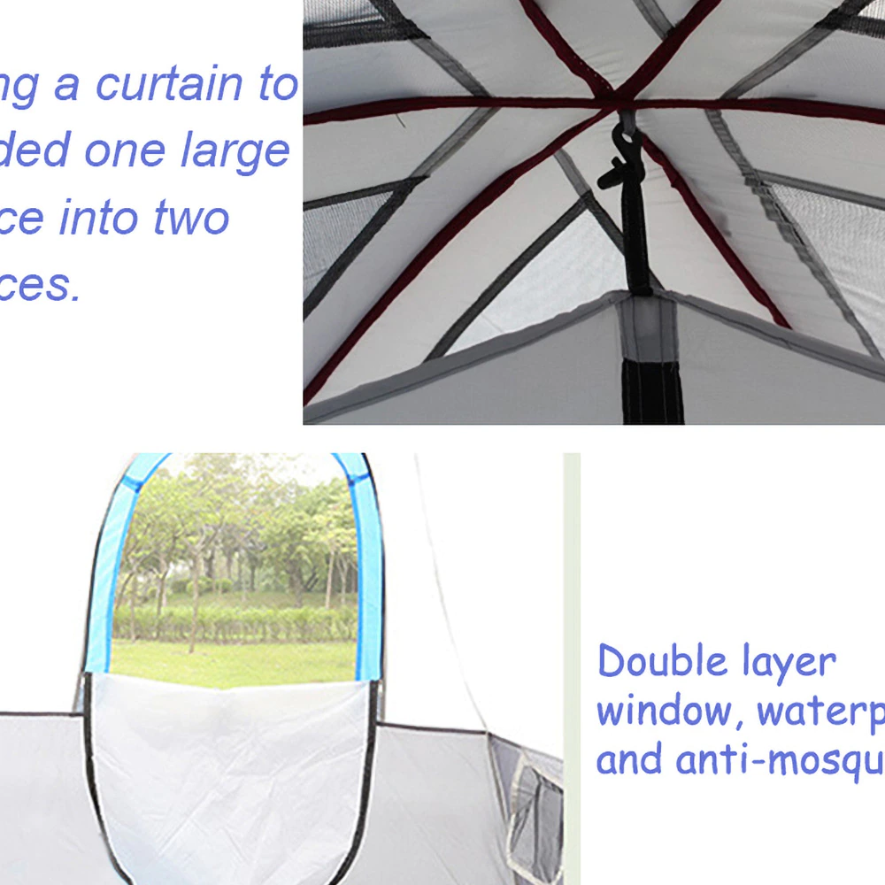 Cheap Goat Tents Large Camping Tent Outdoor Big Family Tent 8 10 12 Person Party Tent Waterproof Cabin Camp Anti UV Marquee Tents Tents 